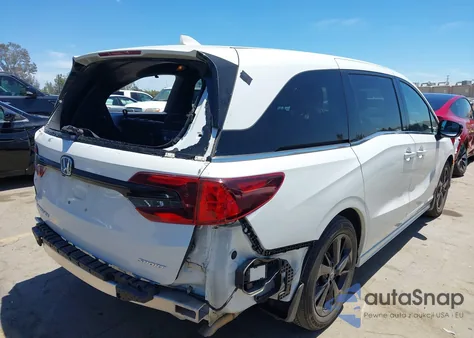 2023 Honda Odyssey Sport z USA, uszkodzony, nr VIN 5FNRL6H79PB001842